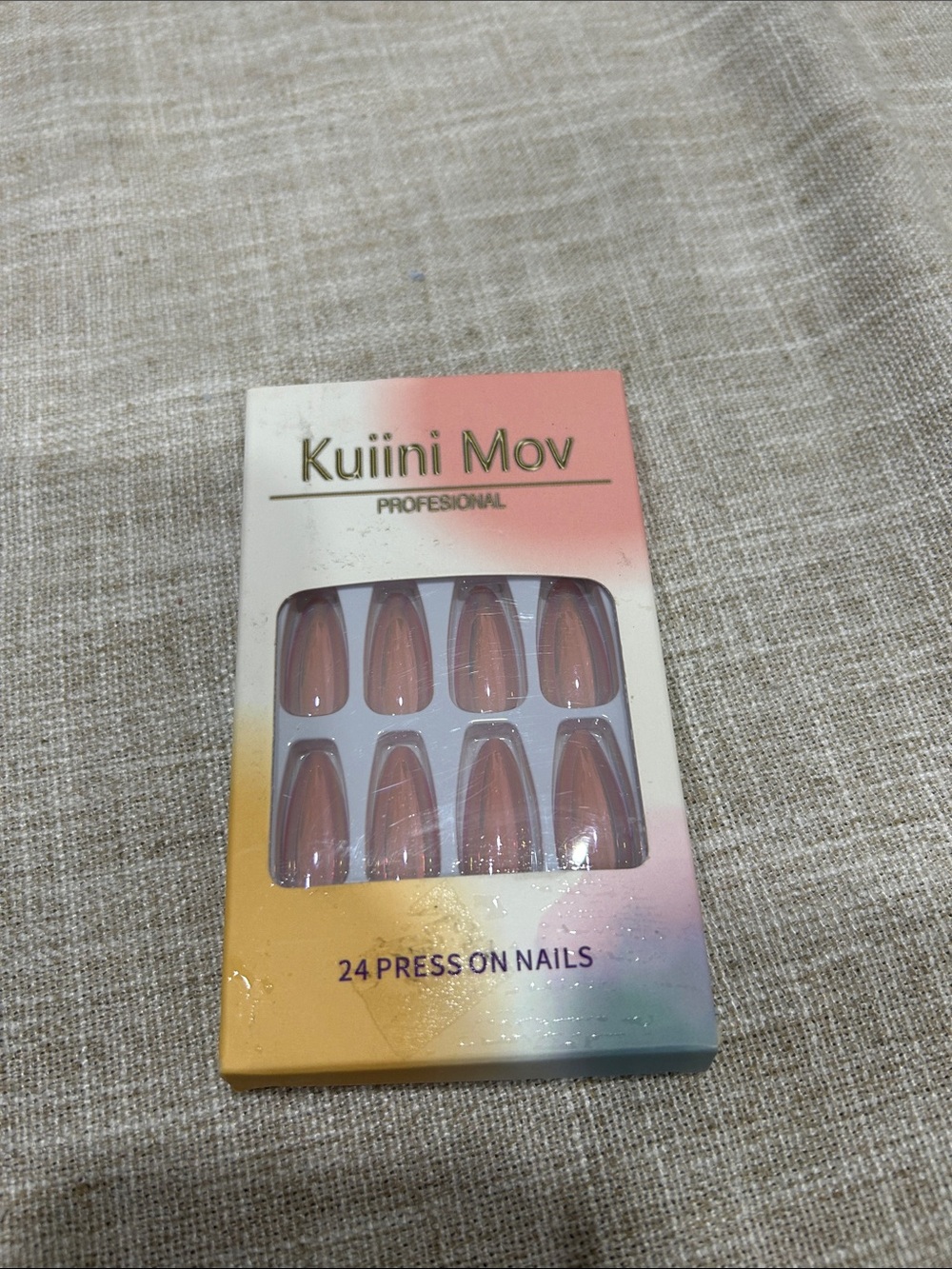 Professional Pink Press-On Nails - 24 Pack